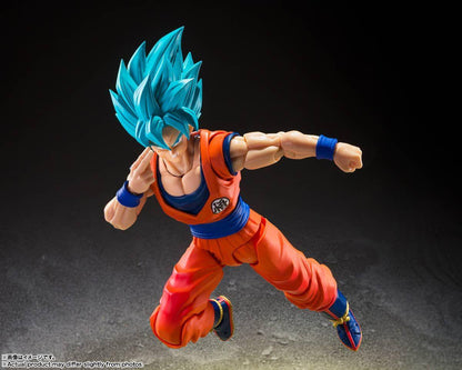 Bandai S.H.Figuarts Super Saiyan God Super Saiyan Son Goku (Genkai o Koeshi Aoki Chikara) (Completed) (Dragon Ball)
