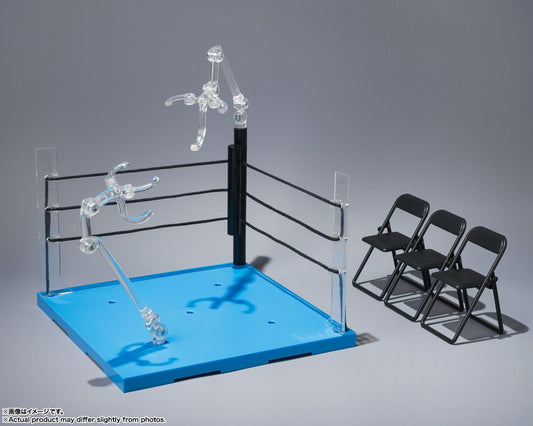 Bandai Soul Stage Act Ring Corner (Neutral Corner) & Folding Chair Set for S.H.Figuarts (Display)