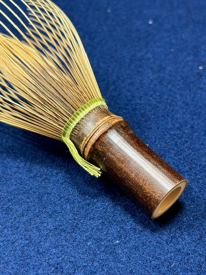 Black Bamboo Matcha Tea Whisk (Chasen) (Green Thread) — Takayama Chasen