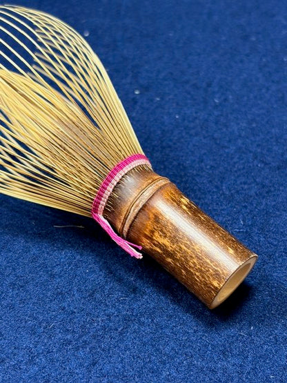 Black Bamboo Matcha Tea Whisk (Chasen) (Pink Thread) — Takayama Chasen