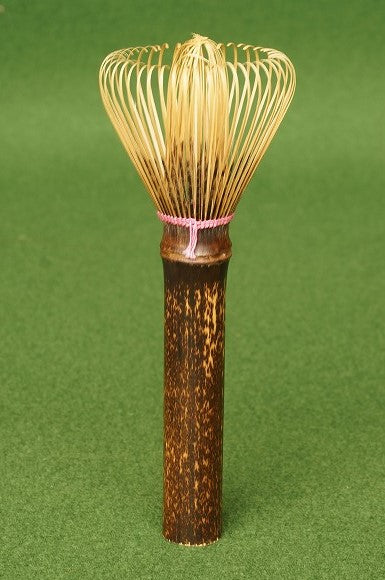 Black Bamboo Matcha Whisk-Style Stirrer (Pink Thread) — Takayama, Kubo Sabun