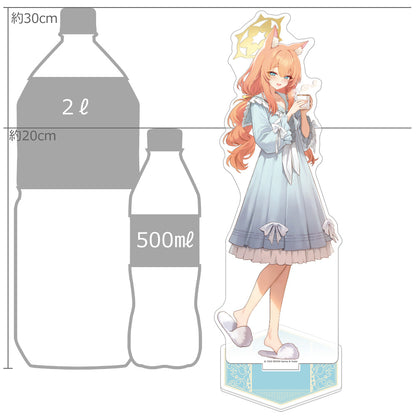 Blue Archive Original Illustration Roomwear Extra-Large Acrylic Stand Mari - Key-th