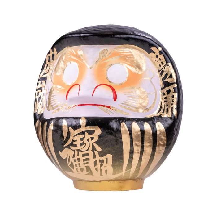 Daimonya Black-ink Fortune Daruma ~Gold's Peak~