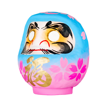 Daimonya Cherry Blossom Daruma [Blue Sky]