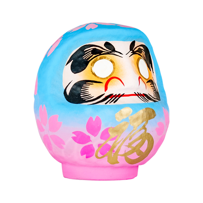Daimonya Cherry Blossom Daruma [Blue Sky]