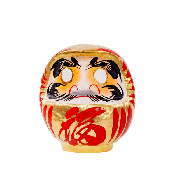 Daimonya Gold Daruma 12cm Red