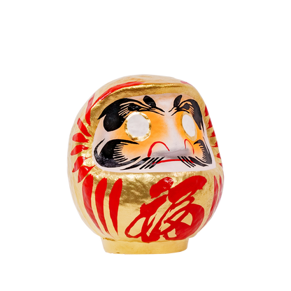 Daimonya Gold Daruma 12cm Red