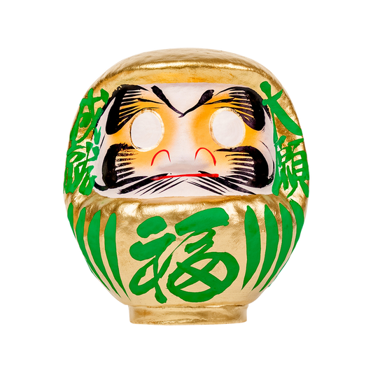 Daimonya Gold Daruma 15cm Green