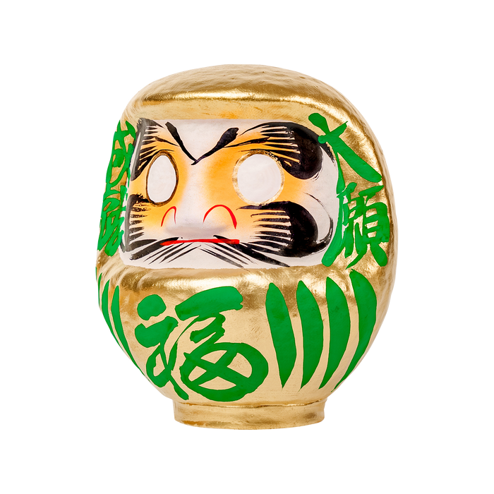 Daimonya Gold Daruma 15cm Green