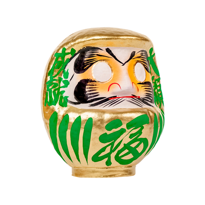 Daimonya Gold Daruma 15cm Green