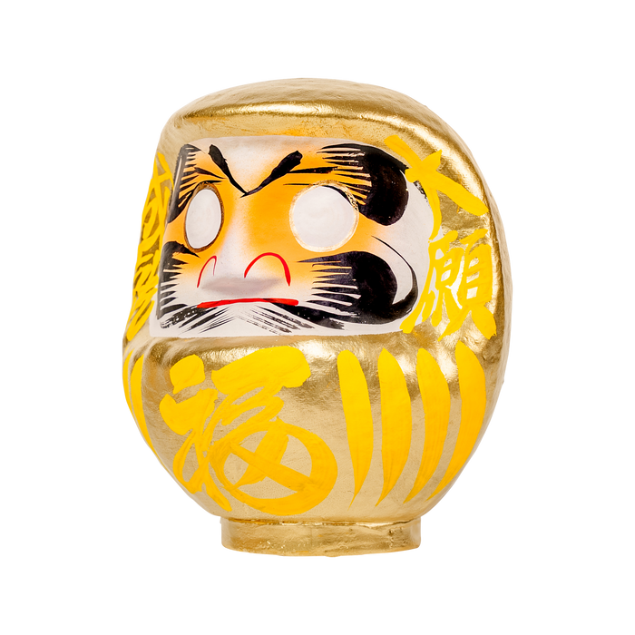 Daimonya Gold Daruma 15cm Yellow