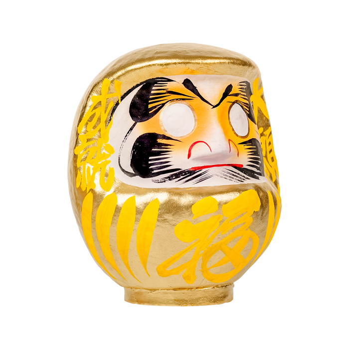 Daimonya Gold Daruma 15cm Yellow