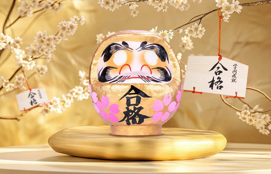 Daimonya Golden Cherry Blossom Daruma