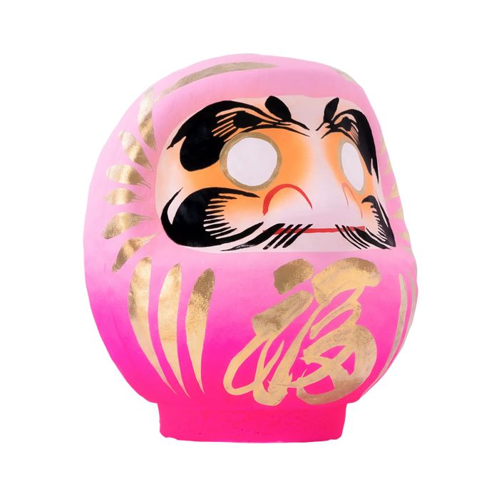 Daimonya Gradient Daruma Pink 12cm
