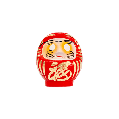 Daimonya Small Happiness Daruma (White/Red)