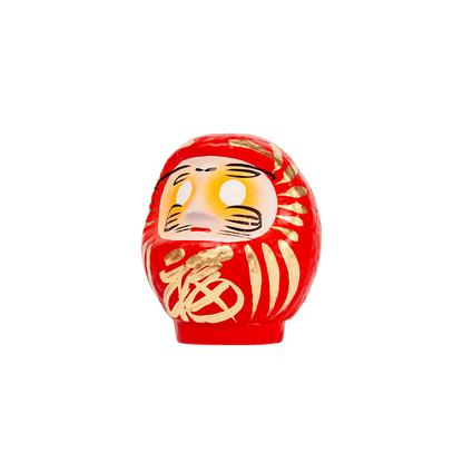 Daimonya Small Happiness Daruma (White/Red)