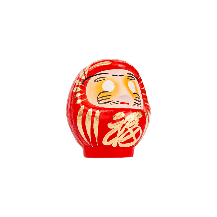 Daimonya Small Happiness Daruma (White/Red)