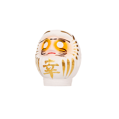 Daimonya Small Happiness Daruma (White/Red)