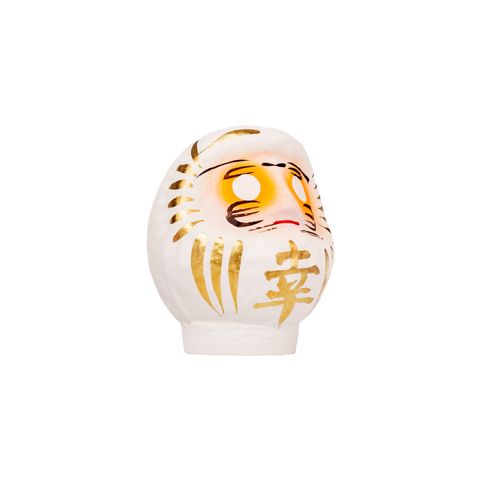 Daimonya Small Happiness Daruma (White/Red)