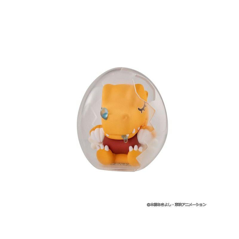 Digital Monster MEGA EGG FIGURE Digimon Adventure Oyasumi Digicolle! (Set of 8) - MegaHouse