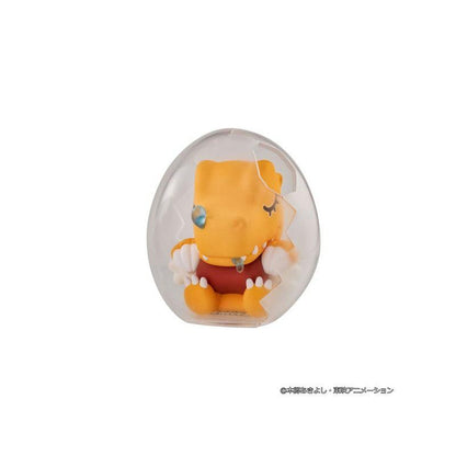 Digital Monster MEGA EGG FIGURE Digimon Adventure Oyasumi Digicolle! (Set of 8) - MegaHouse