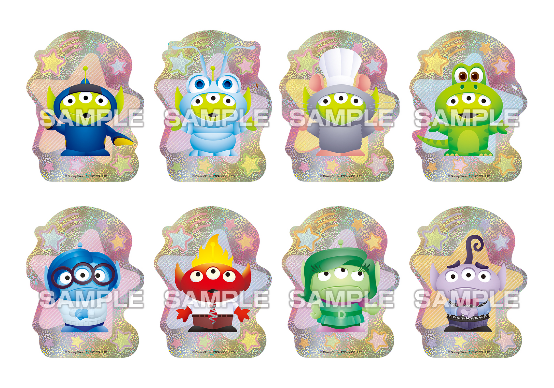 Ensky Alien Remix Character Cut Sticker Gum (Disney)