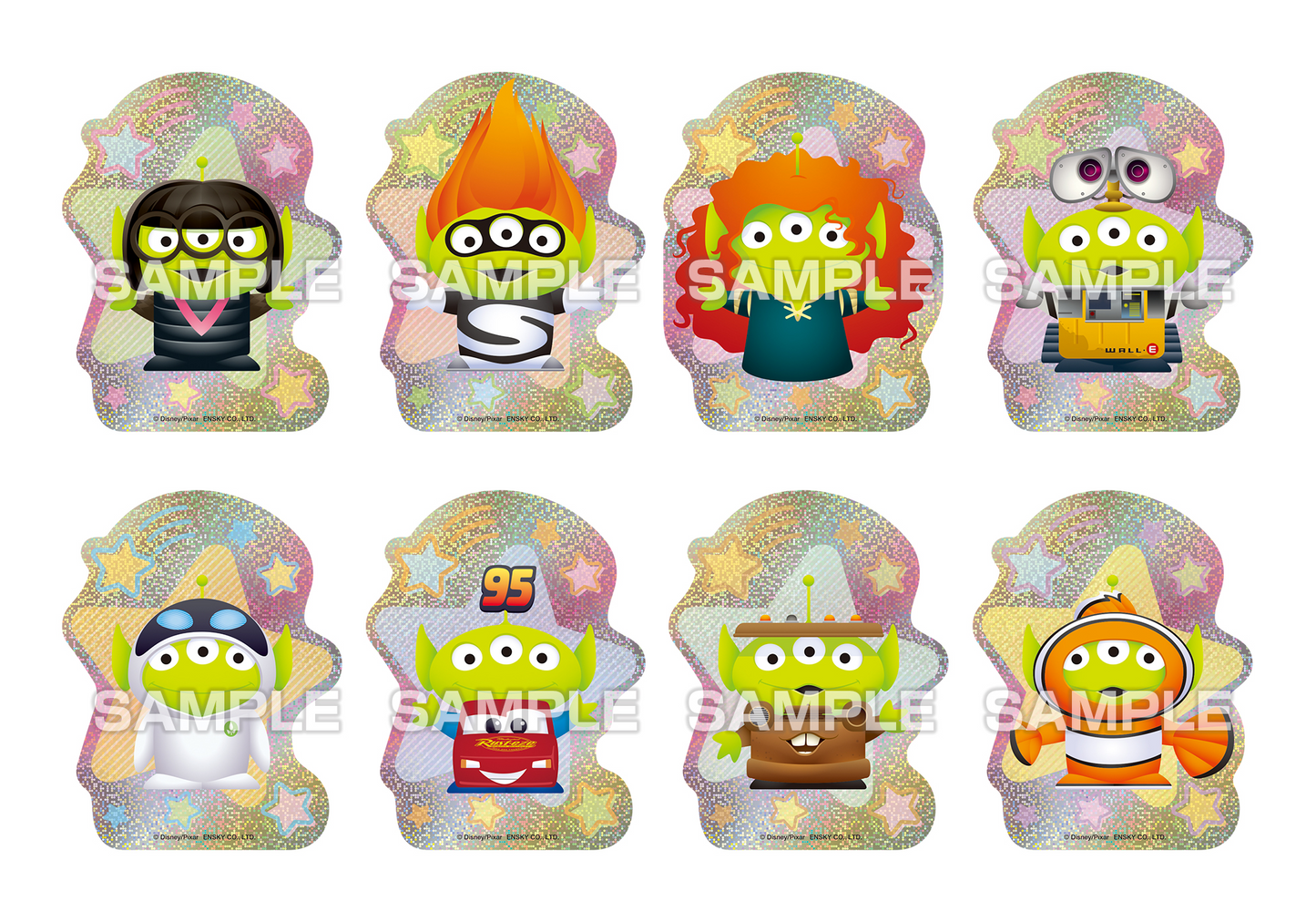 Ensky Alien Remix Character Cut Sticker Gum (Disney)