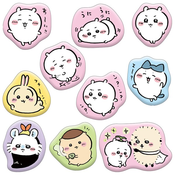 Ensky Chiikawa Marshmallow-Style Stickers 1 - Chiikawa Large-Size Set (Chiikawa)