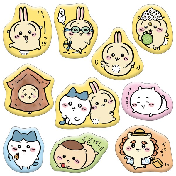 Ensky Chiikawa Marshmallow-Style Stickers 3 - Usagi Large-Size Set (Chiikawa)