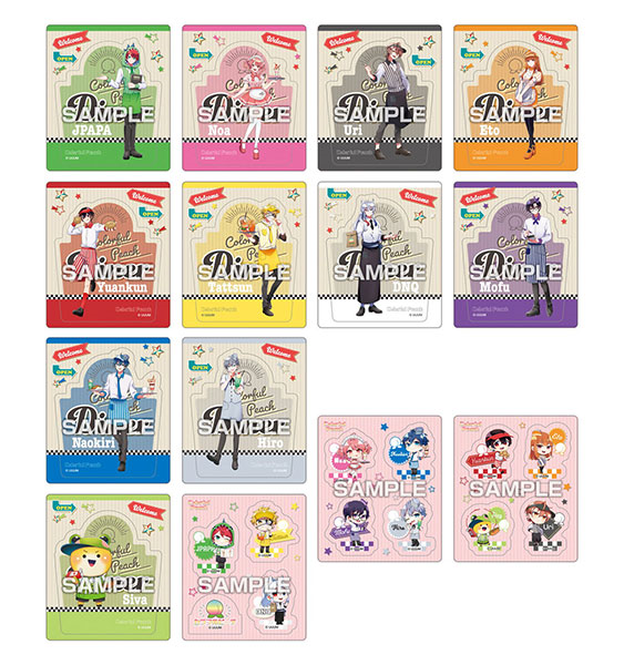 Ensky Colorful Peach Magnet Collection Gum Color Peach Diner