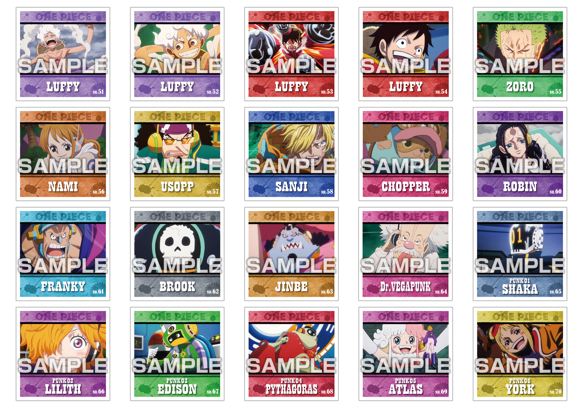 Ensky One Piece Sticker Collection Egghead Arc 2 Gum Included (One Piece)