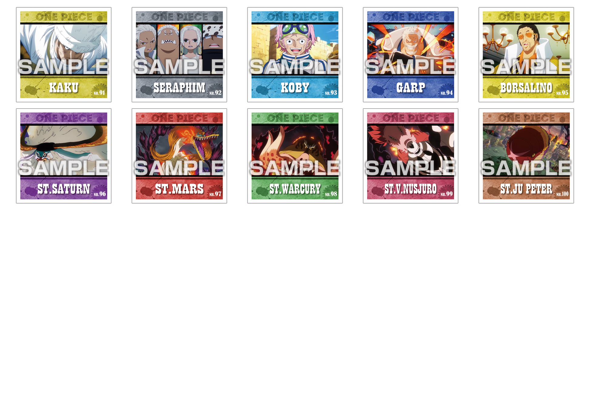 Ensky One Piece Sticker Collection Egghead Arc 2 Gum Included (One Piece)