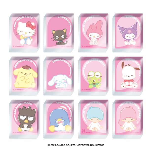 Ensky Sanrio Characters Acrylic Block (Sanrio Characters)
