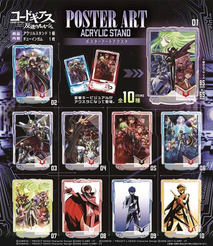 F-TOYS Code Geass Poster Art Acrylic Stand