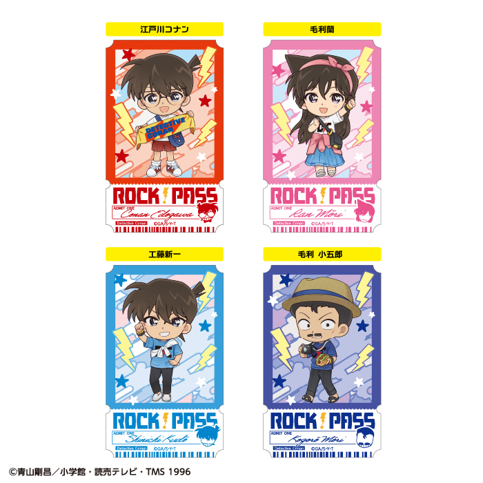 F-TOYS Detective Conan Rock Fest Prism Sticker Gum Ticket Style (Detective Conan)