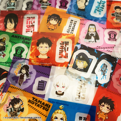 F-TOYS Fire Force Vol. 2 Two-in-One Clear Sticker Gum