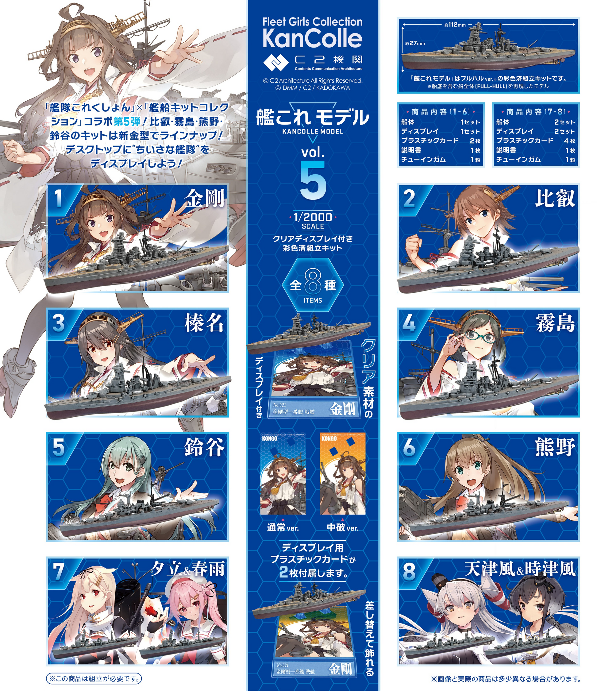 F-TOYS Kantai Collection Model 5 (Military (Sea))