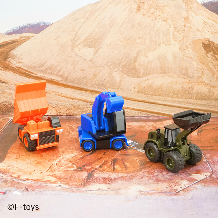 F-TOYS Powerful Construction Team (Cars & Motorbikes)