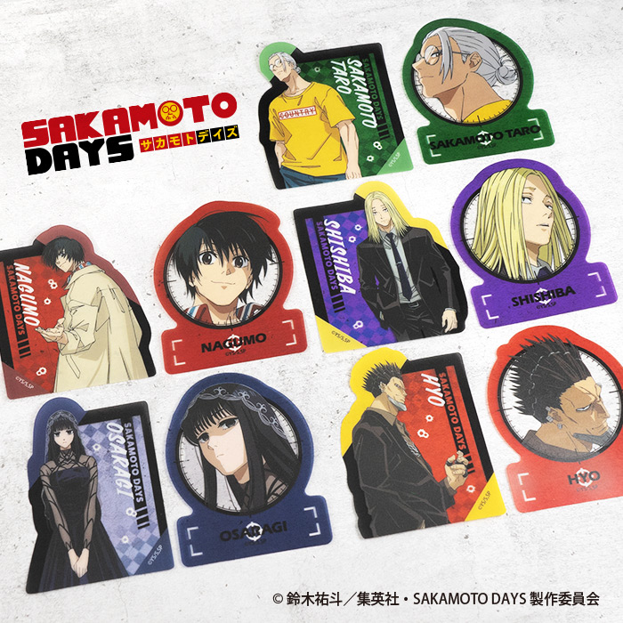 F-TOYS SAKAMOTO DAYS W Die-Cut Clear Sticker