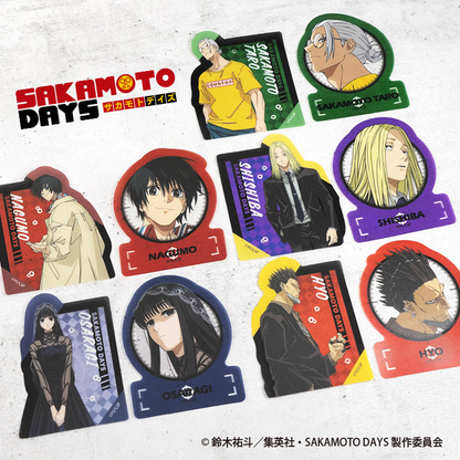 F-TOYS SAKAMOTO DAYS W Die-Cut Clear Sticker