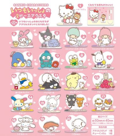 F-TOYS Sanrio Characters Always Together 2-Piece Acrylic Stand (Sanrio Characters)