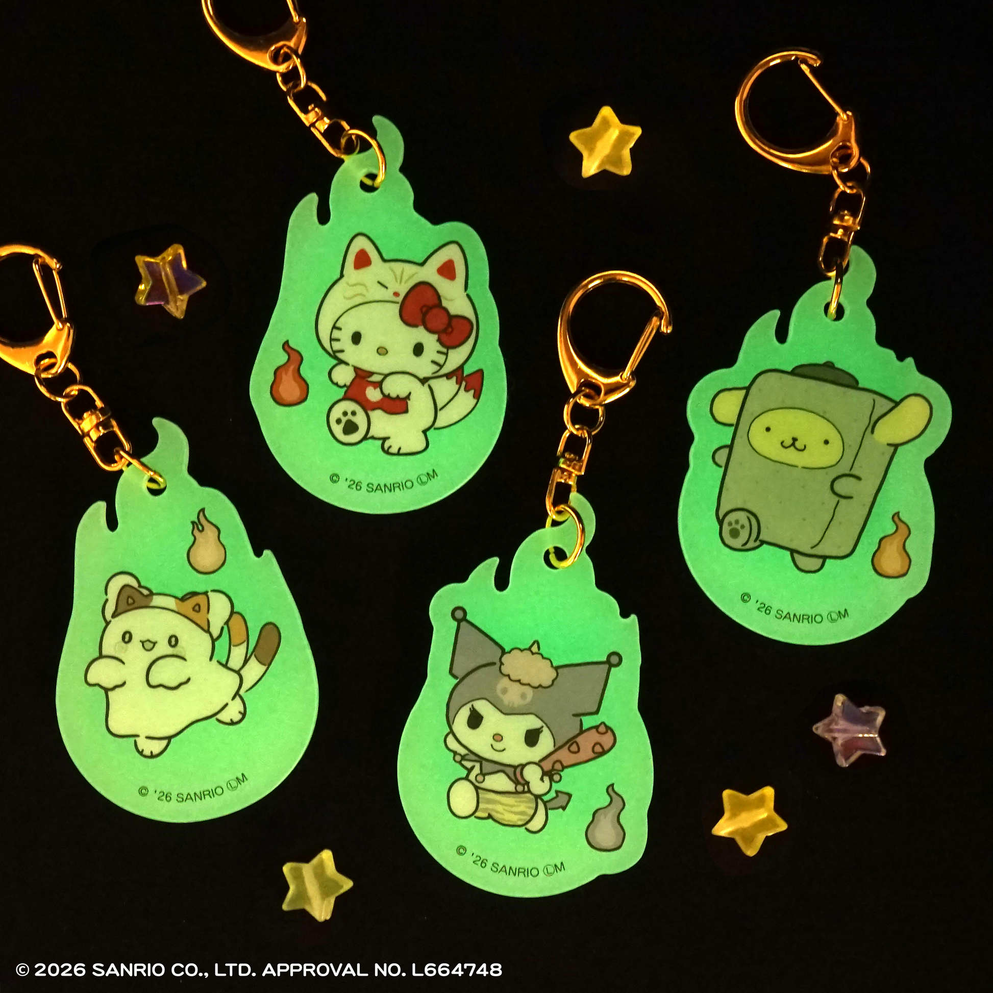 F-TOYS Sanrio Characters Dororon Luminous Acrylic Key Holder (Sanrio Characters)
