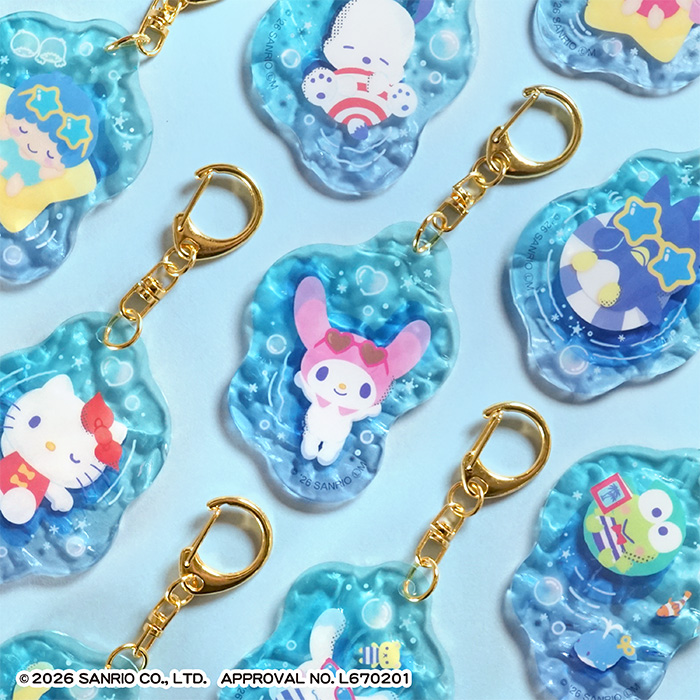 F-TOYS Sanrio Characters Puka Puka Acrylic Key Holder (Sanrio Characters)