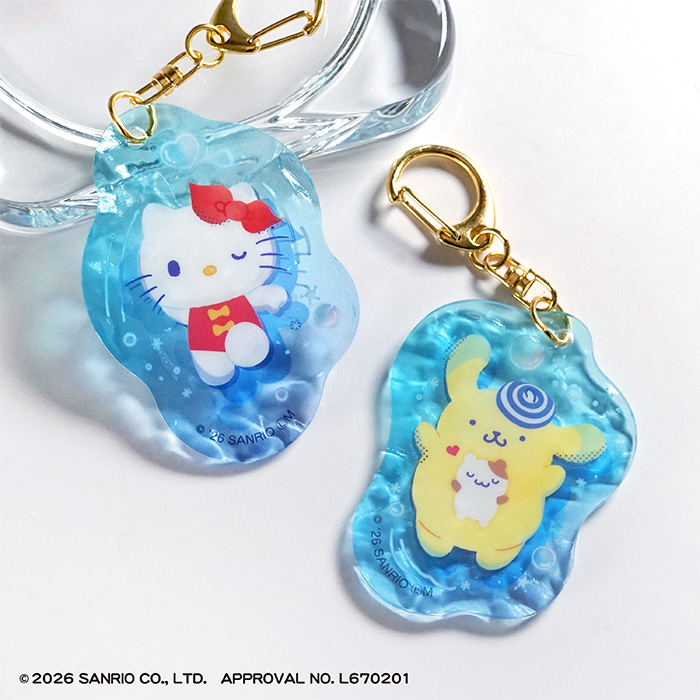 F-TOYS Sanrio Characters Puka Puka Acrylic Key Holder (Sanrio Characters)