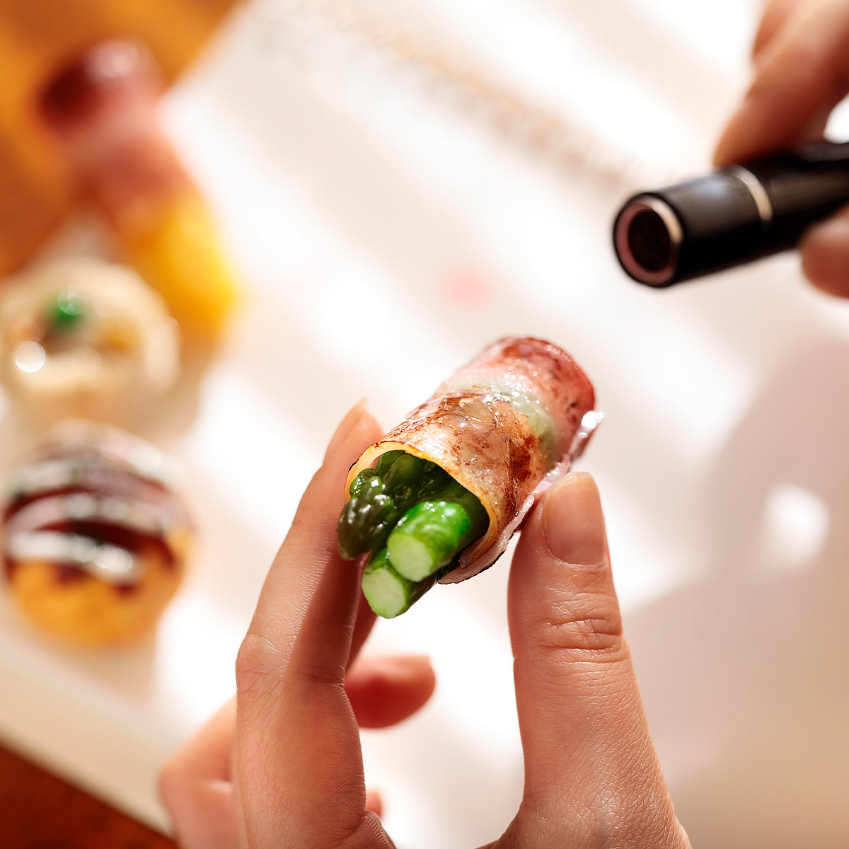 Fake Food / Asparagus and Bacon / Seal Mascot