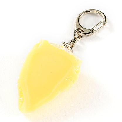 Fake Food / Camembert Cheese / Key Ring