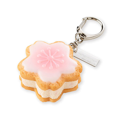 Fake Food / Cherry Blossom Cookie Sandwich / Key Ring