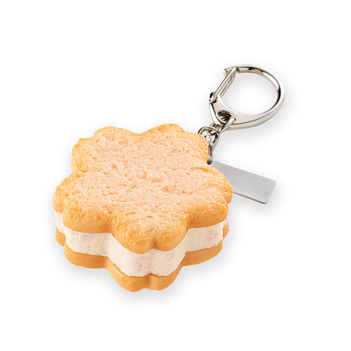 Fake Food / Cherry Blossom Cookie Sandwich / Key Ring