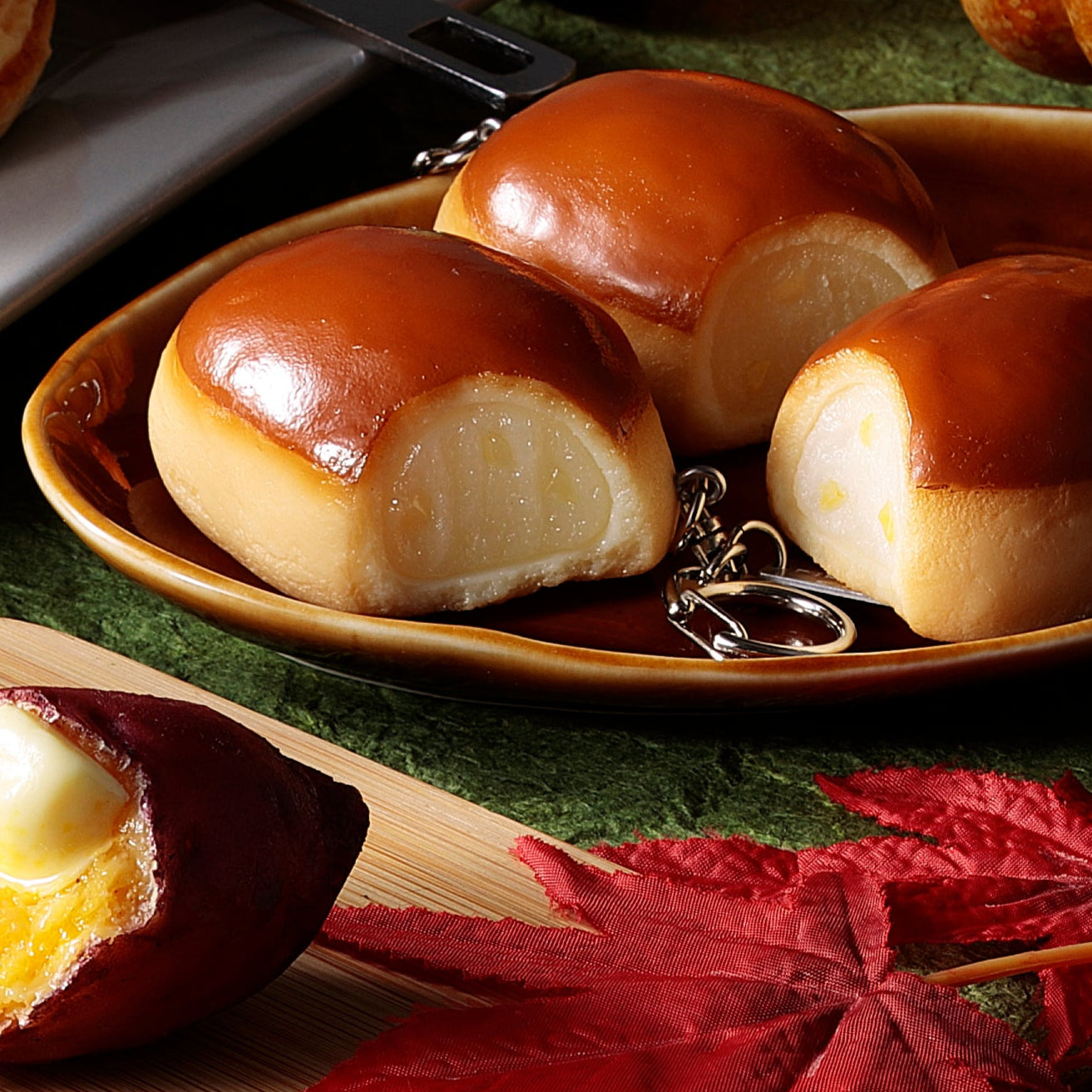 Fake Food / Chestnut Manju / Key Ring