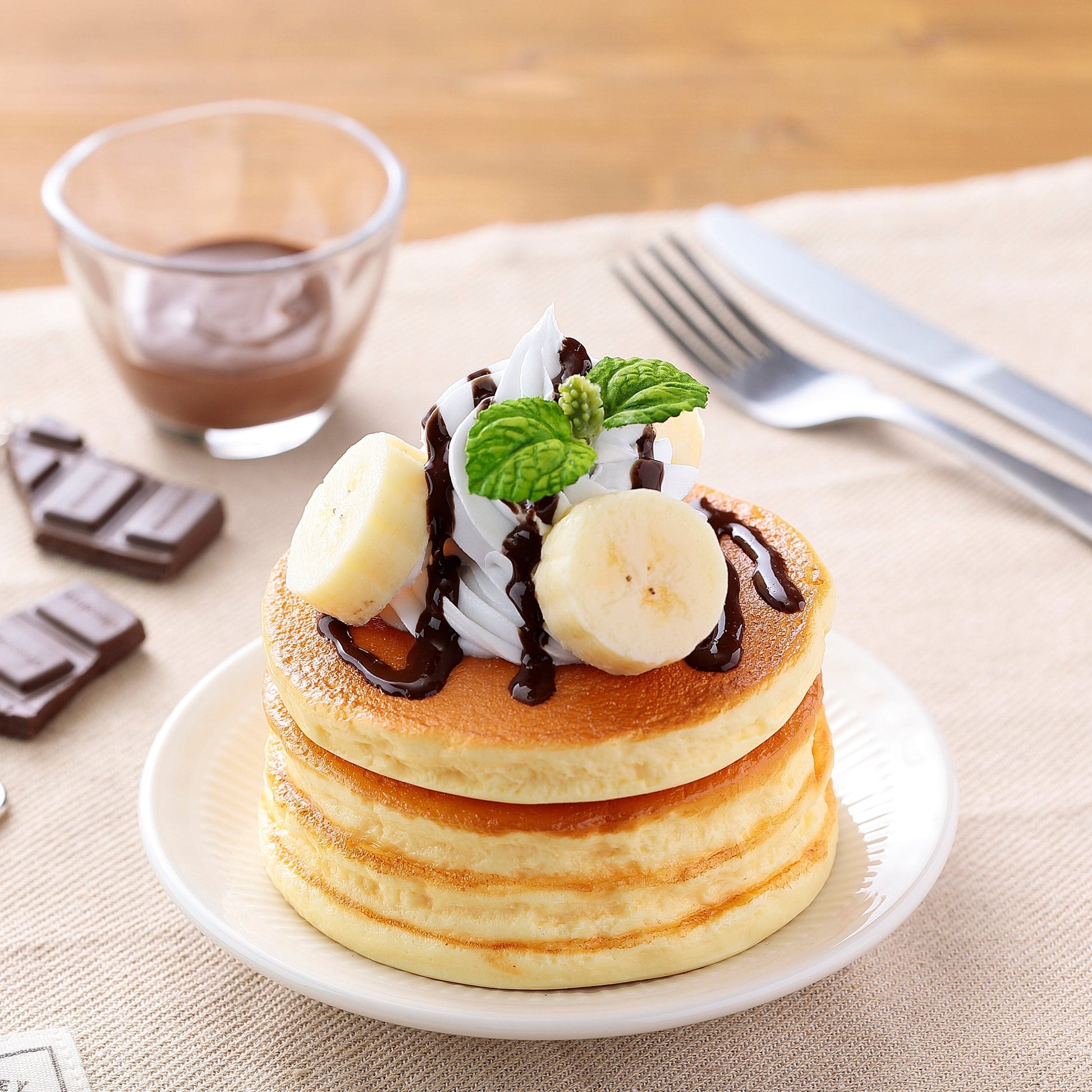 Fake Food / Chocolate Banana Pancake / Accessory Case